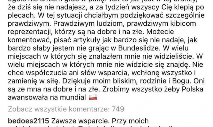 WIADOMOŚĆ Bedoesa pod wpisem Puchacza